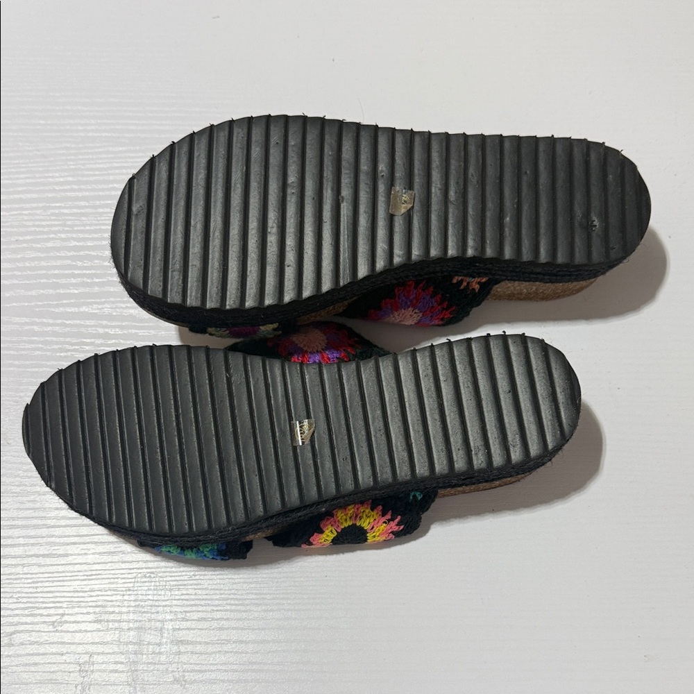 Multicolor Crochet Slide Sandals - Picture 2 of 5
